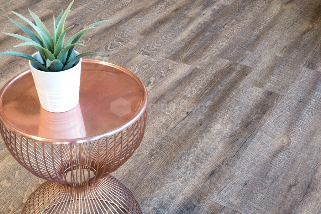 Кварцвиниловая плитка Alpine Floor клеевая Easy Line Дуб Миндаль ECO 3-7 1219,2×184,15×3 фото в интерьере