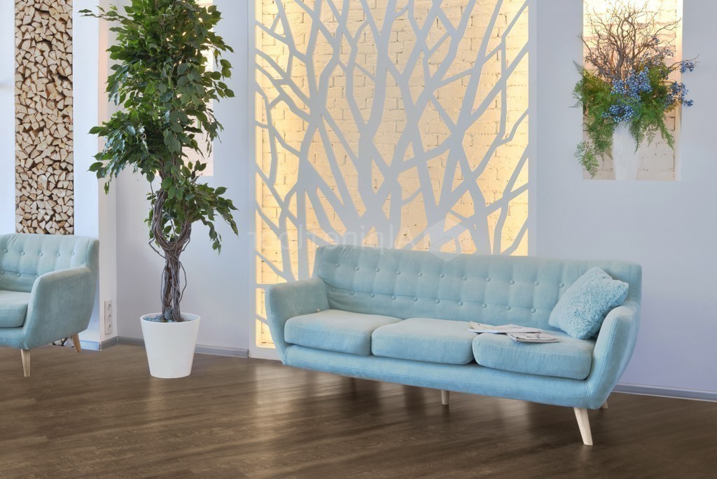 Кварцвиниловая плитка Alpine Floor клеевая Easy Line Дуб Рустикальный ECO 3-8 1219,2×184,15×3 фото в интерьере