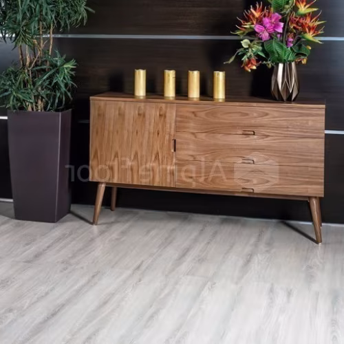 Кварцвиниловая плитка Alpine Floor клеевая Ultra Дуб Снежный ECO 5-14 1219,2×184,15×2