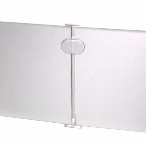 Плинтус алюминиевый Modern Decor L-образный серебро 2950×60×10