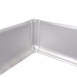 Плинтус алюминиевый Modern Decor L-образный серебро 2950×60×10