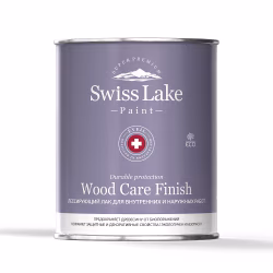 Лак универсальный Swiss Lake Wood Care Finish Бесцветный на водной основе 0,9 л