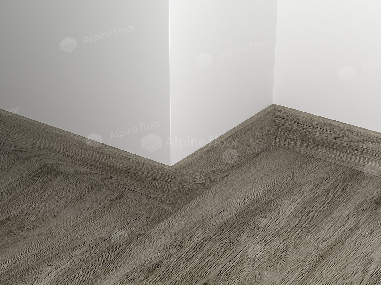 Плинтус  Alpine Floor Grand Sequoia Венге Грей ECO 11-8   2200×80×11 фото в интерьере