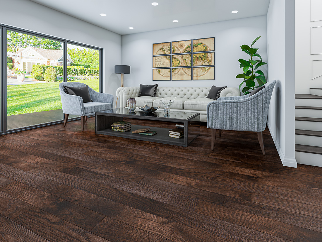 Инженерная доска Gran Parte Дуб Тоскана Toscana 022 натур-классик 500-1500×155×15 фото в интерьере