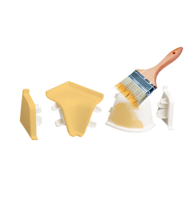 Покраска фурнитуры для плинтуса высотой до 100 мм в цвет NCS/RAL эмаль + полуматовый лак 25%