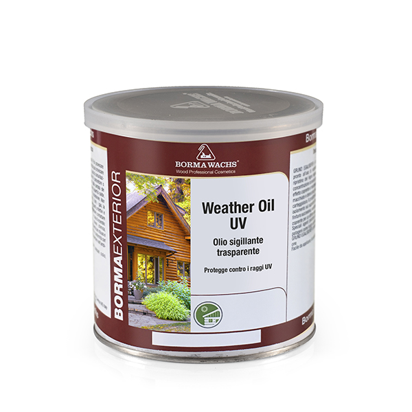 Бесцветное масло для дерева Borma Weather Oil UV 3934.UV 5 л
