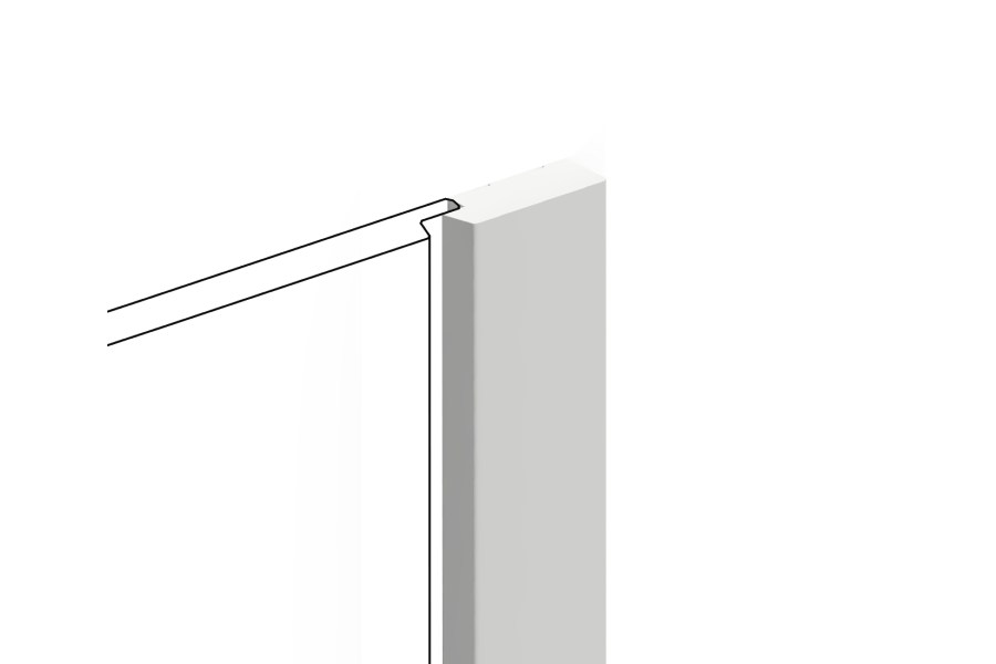 Финишный молдинг под покраску Hiwood LF124B NP 2700×31×12