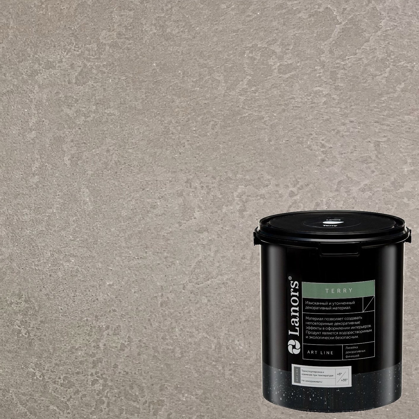 Штукатурка декоративная Lanors мокрый шелк Terry TR_035 2,7 л