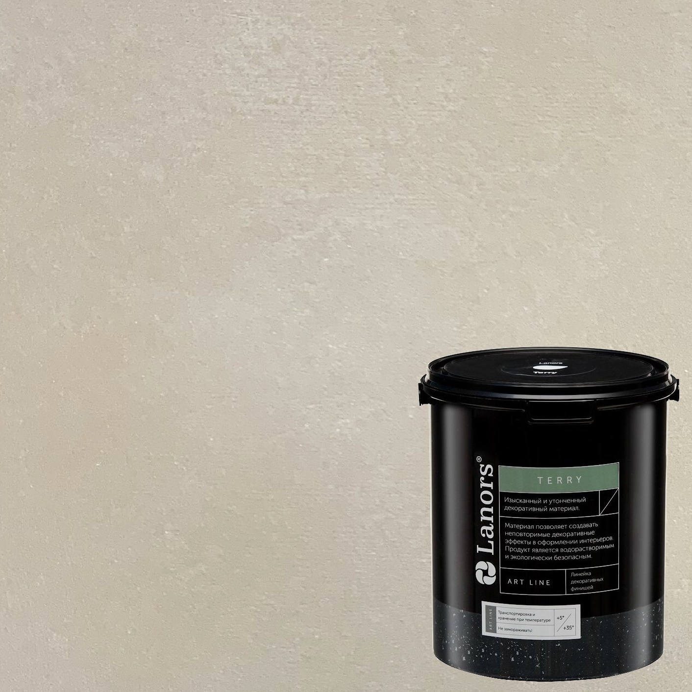 Штукатурка декоративная Lanors мокрый шелк Terry TR_038 2,7 л
