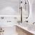 Кварцвиниловый SPC ламинат Cronafloor Stone Калакатта ZH-81014-1 600×300×4 фото в интерьере