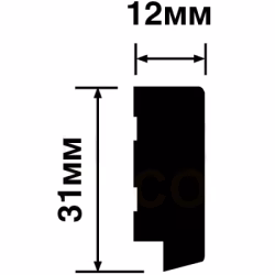 Финишный молдинг Hiwood LF124B BR396K 2700×31×12