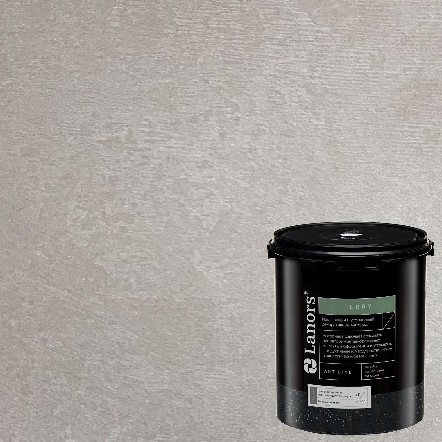 Штукатурка декоративная Lanors мокрый шелк Terry TR_082 1 л Штукатурка декоративная Lanors мокрый шелк Terry TR_082 1 л