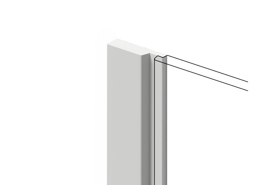 Финишный молдинг под покраску Hiwood LF124A NP 2700×42×12