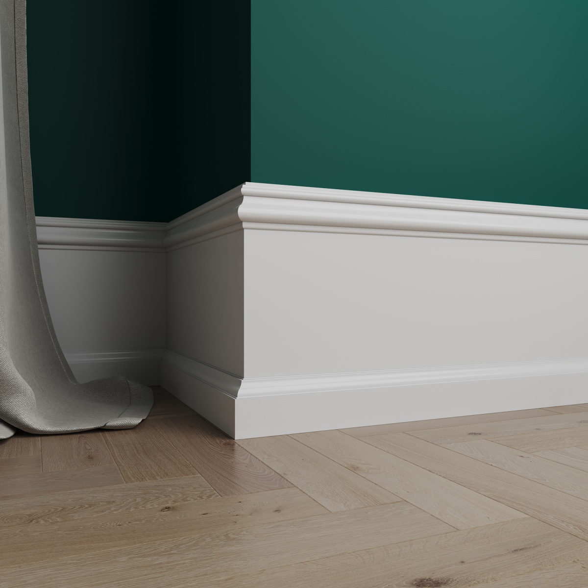 Плинтус под покраску Ultrawood Base 5801 i 2000×180×18