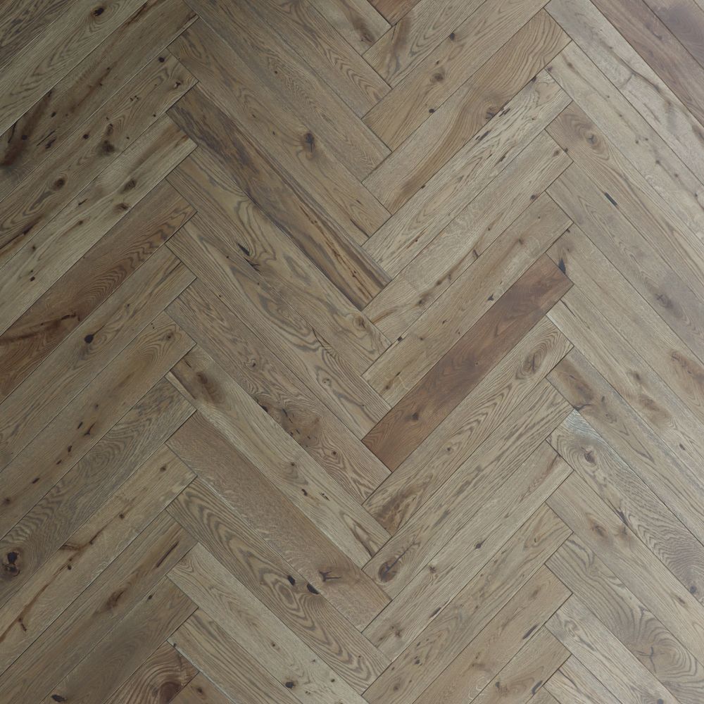 Инженерная доска Polarwood Herringbone Дуб Baltic венгерская елка 600×100×14