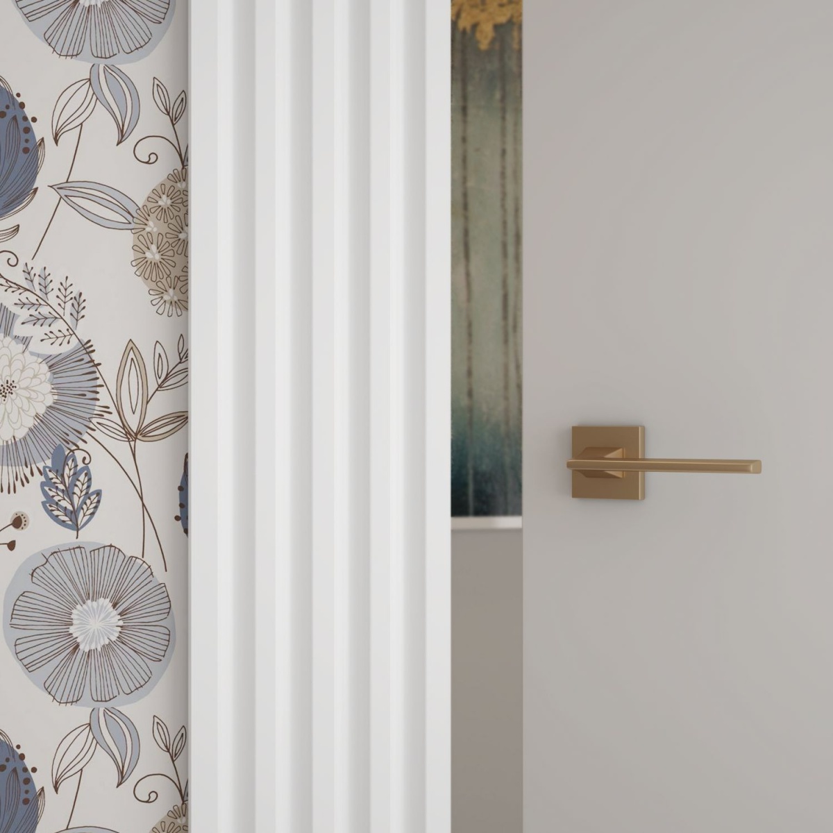 Молдинг под покраску Ultrawood N 003 i 2000×83×12 фото в интерьере