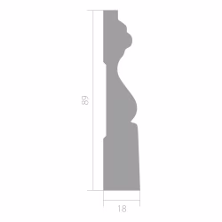 Молдинг под покраску Ultrawood N 002 i 2000×89×18