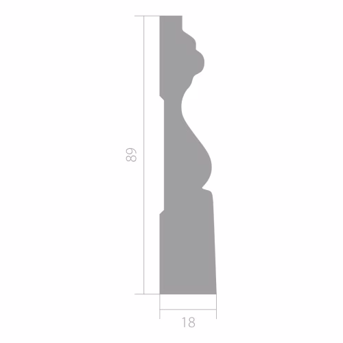 Молдинг под покраску Ultrawood N 002 i 2000×89×18