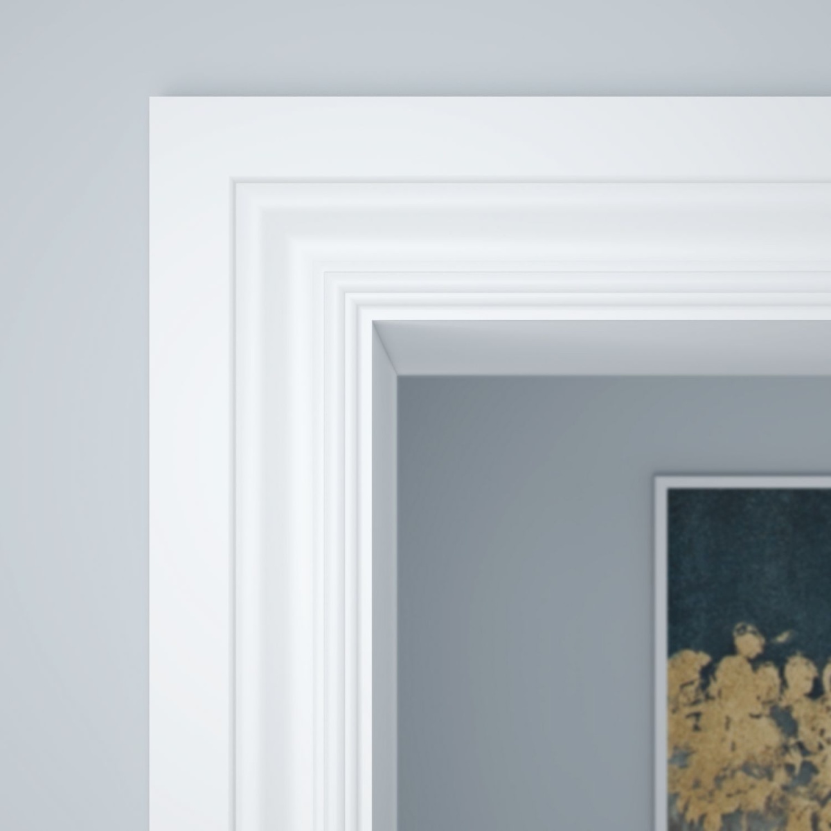 Молдинг под покраску Ultrawood N 002 i 2000×89×18 фото в интерьере