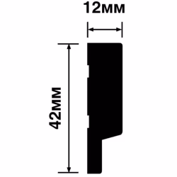 Финишный молдинг Hiwood LF124A BU22 2700×42×12