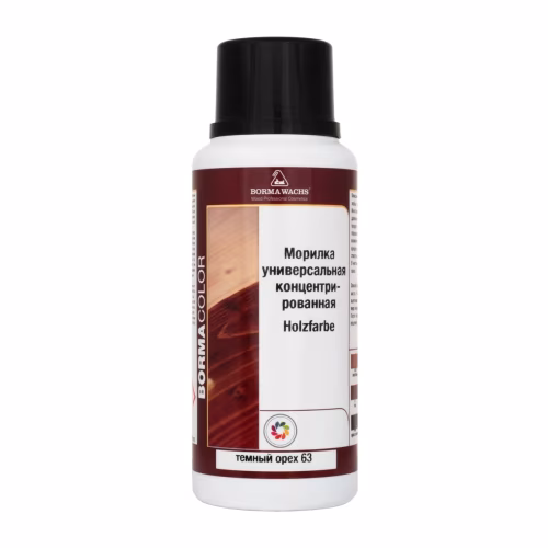Морилка Borma Holzfarbe 63 Темный орех 3000NS 0,25 л
