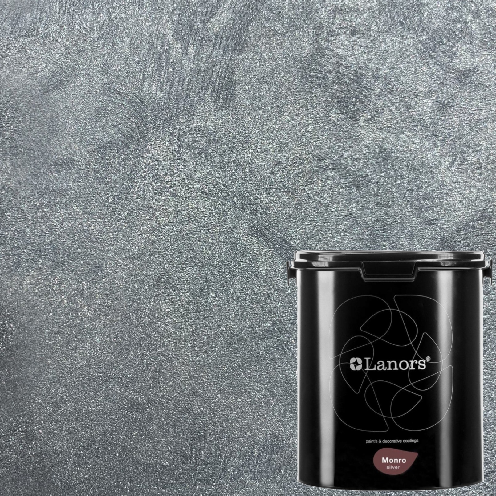 Краска декоративная Lanors Monro Silver MS_064 3 кг