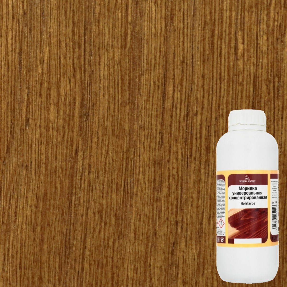 Морилка Borma Holzfarbe 52 Темный дуб 3100ROV 1 л Морилка Borma Holzfarbe 52 Темный дуб 3100ROV 1 л