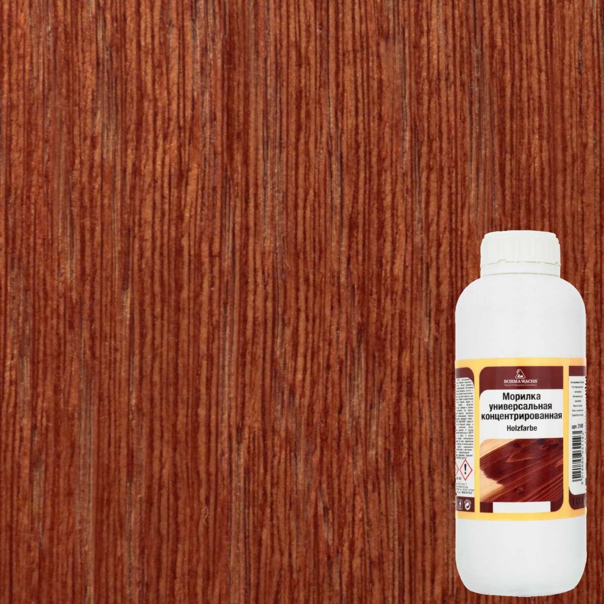 Морилка Borma Holzfarbe 62 Махагон 3100MO 1 л