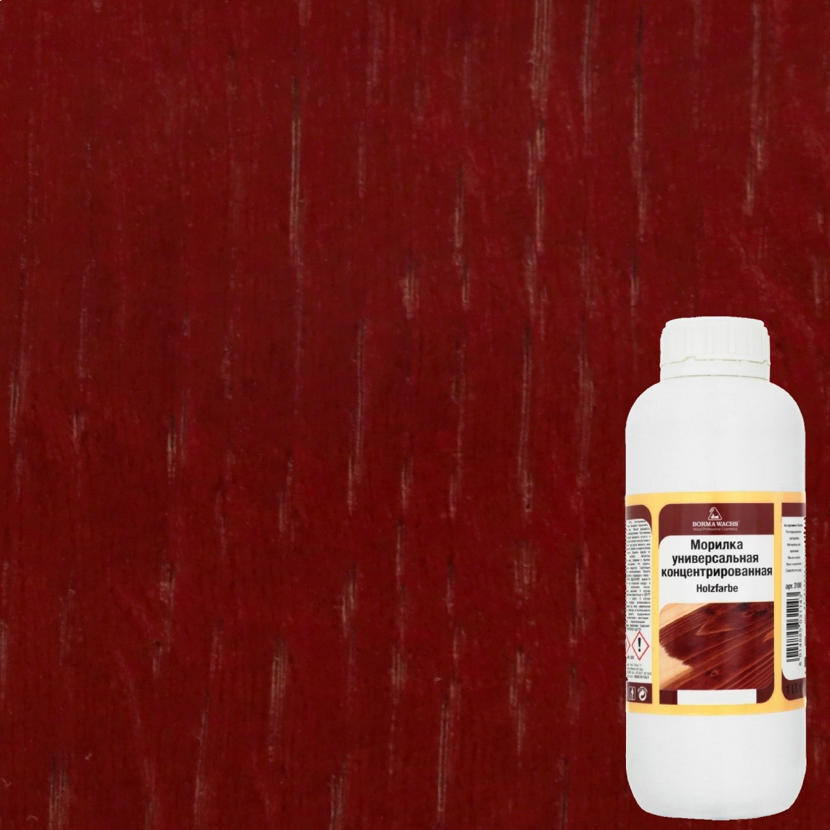 Морилка Borma Holzfarbe 125 Красный 3100RO 1 л