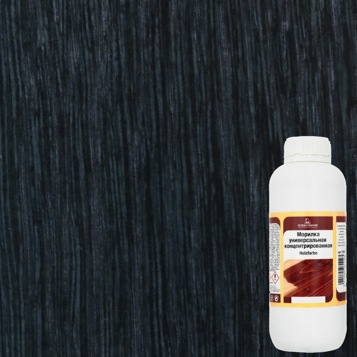 Морилка Borma Holzfarbe 140 Ярко-синий 3100BL 1 л Морилка Borma Holzfarbe 140 Ярко-синий 3100BL 1 л