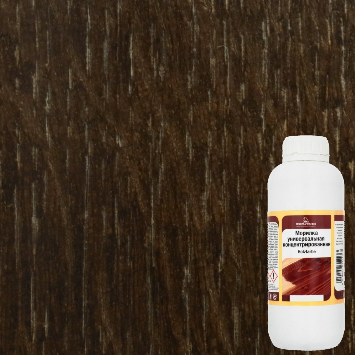 Морилка Borma Holzfarbe 47 Шоколад 3100BN 1 л