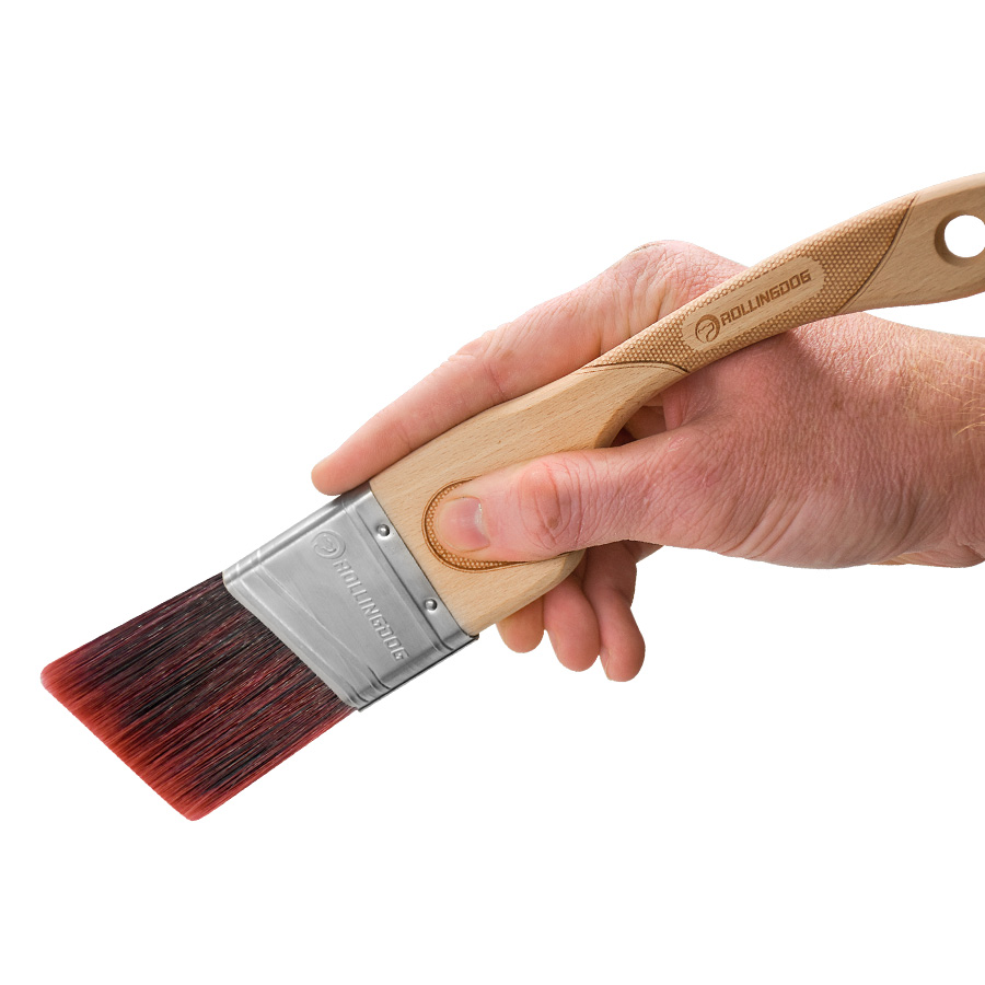 Кисть плоская Rollingdog DOBERMAN X1000 скошенная 10273 50,8 мм