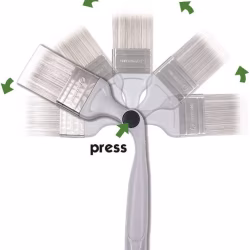 Кисть поворотная Rollingdog PRO-ANGLE прямая 10502 63,5 мм
