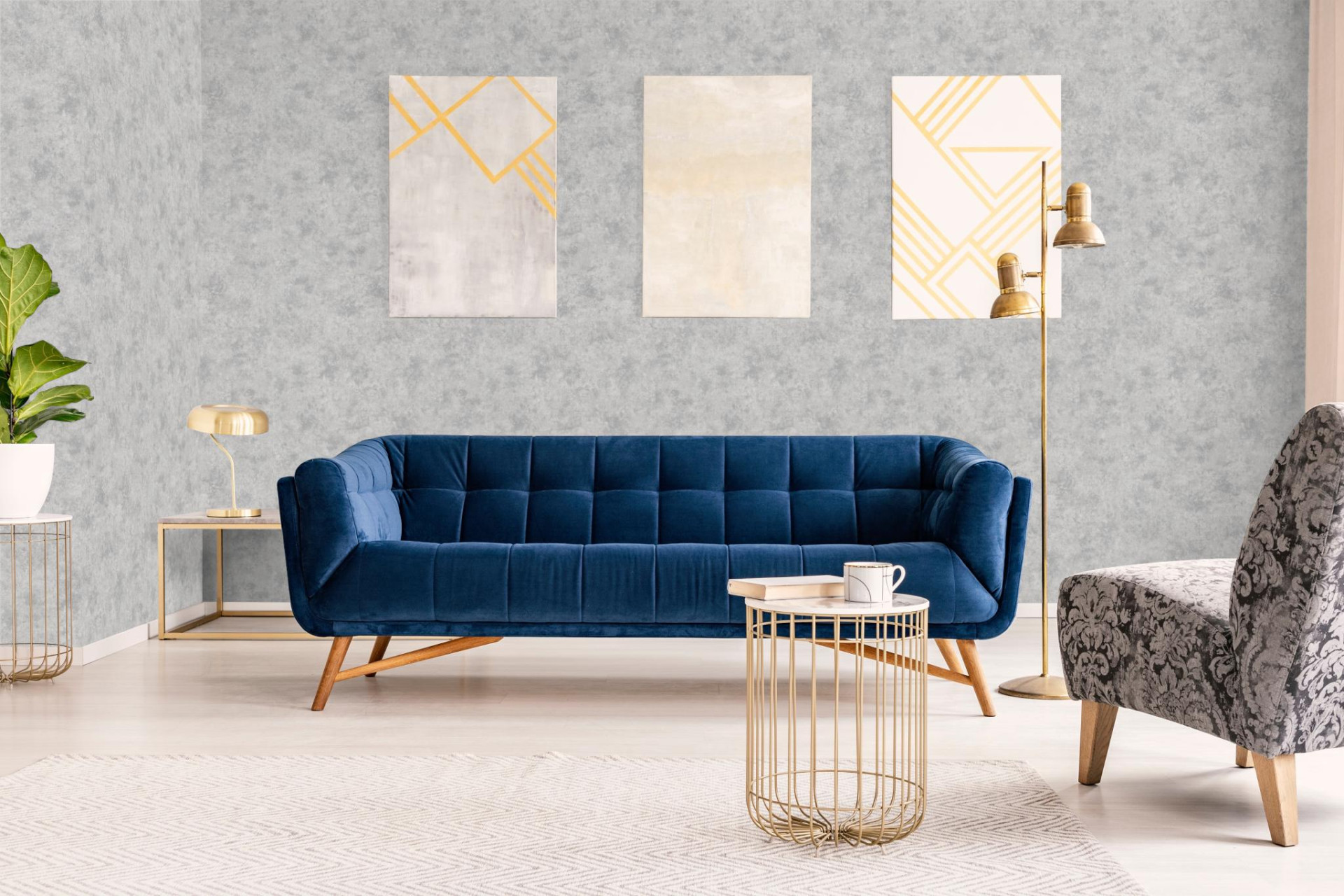 Обои Marburg Natural Opulence 33206 10,05×0,7 фото в интерьере