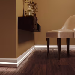 Плинтус МДФ под покраску Evrowood PN 060 Led с подсветкой 2000×83×12