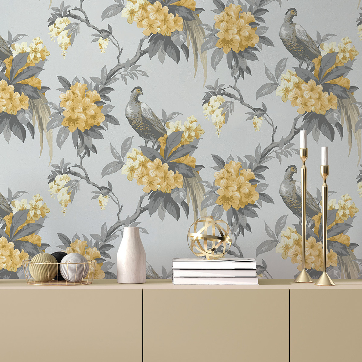 Обои Aura Archives vol.1 by Crown M1662 10,05×0,52 фото в интерьере