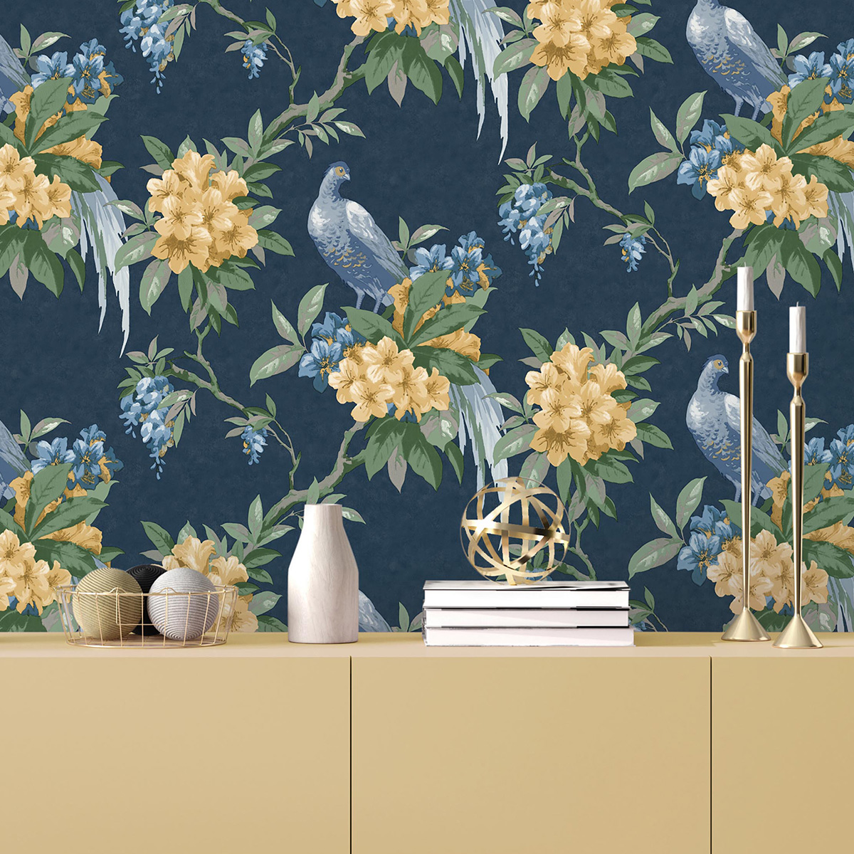 Обои Aura Archives vol.1 by Crown M1661 10,05×0,52 фото в интерьере