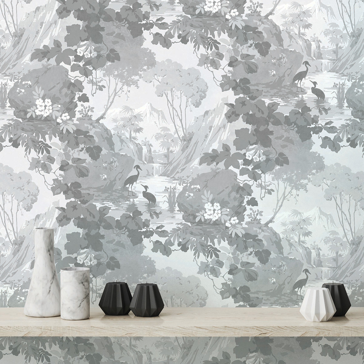 Обои Aura Archives vol.1 by Crown M1677 10,05×0,52 фото в интерьере