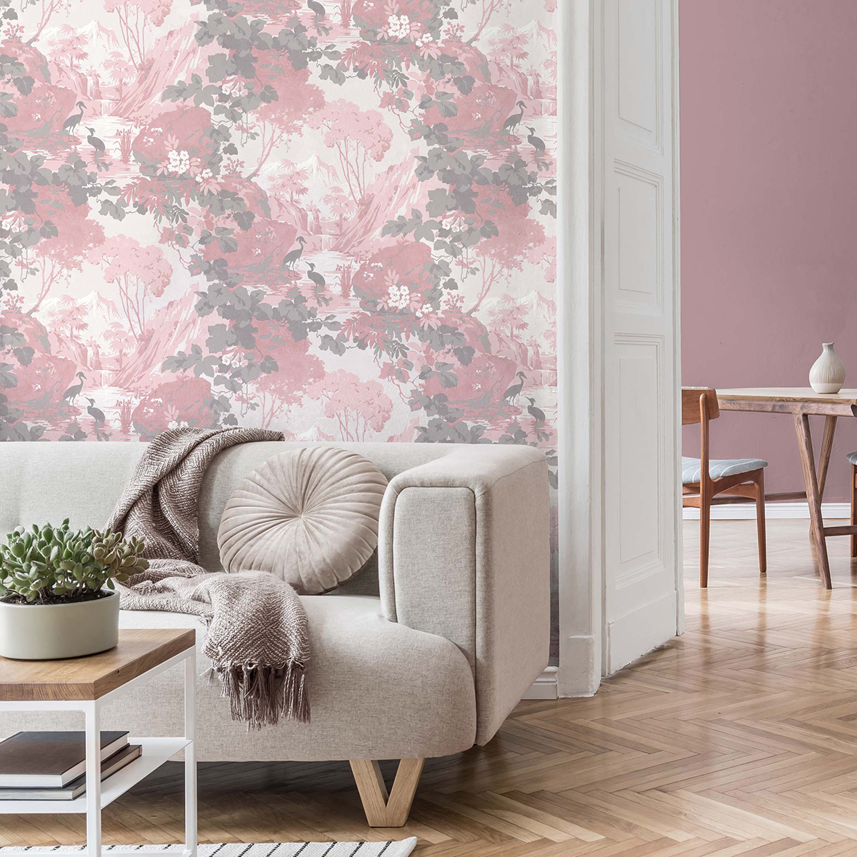 Обои Aura Archives vol.1 by Crown M1676 10,05×0,52 фото в интерьере