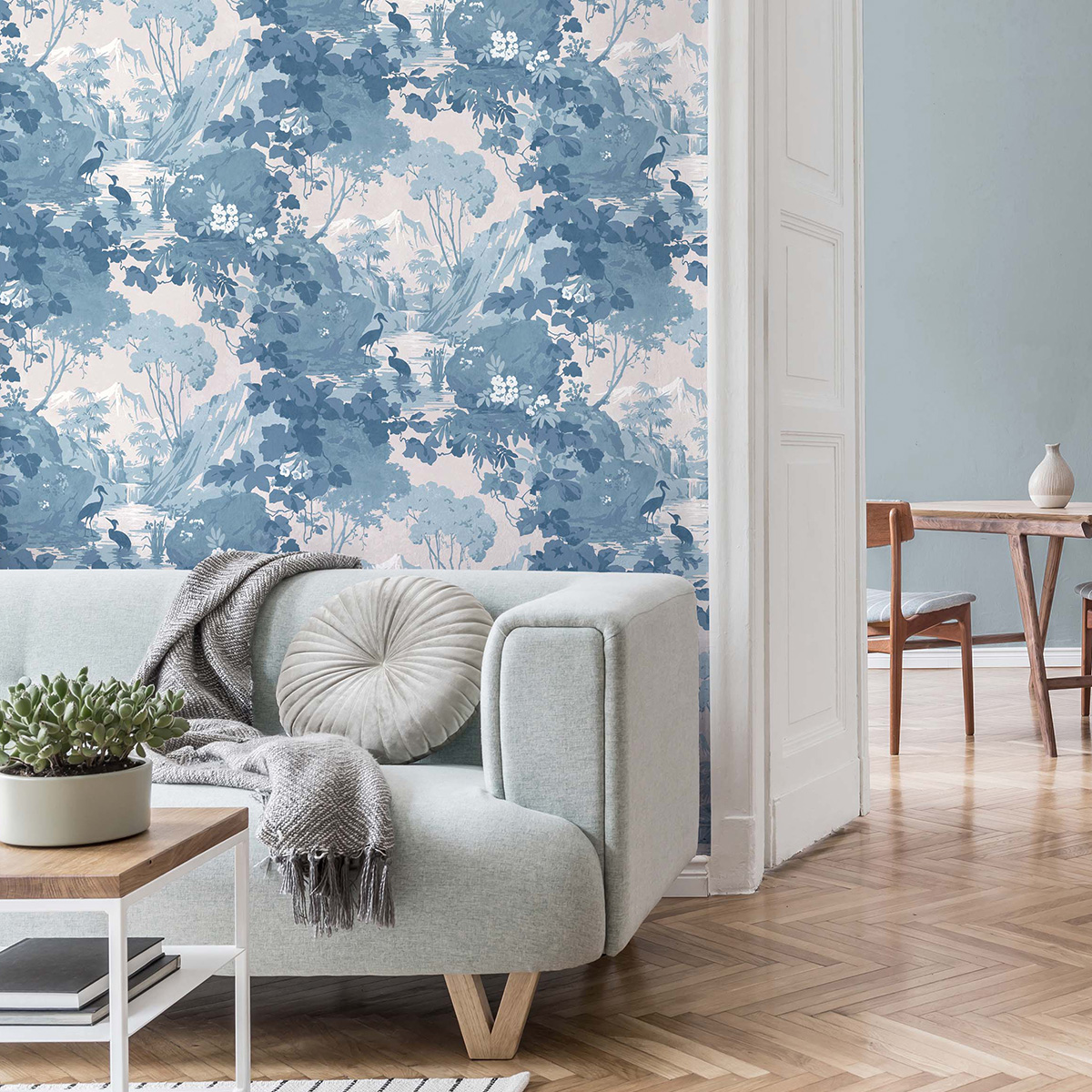 Обои Aura Archives vol.1 by Crown M1675 10,05×0,52 фото в интерьере