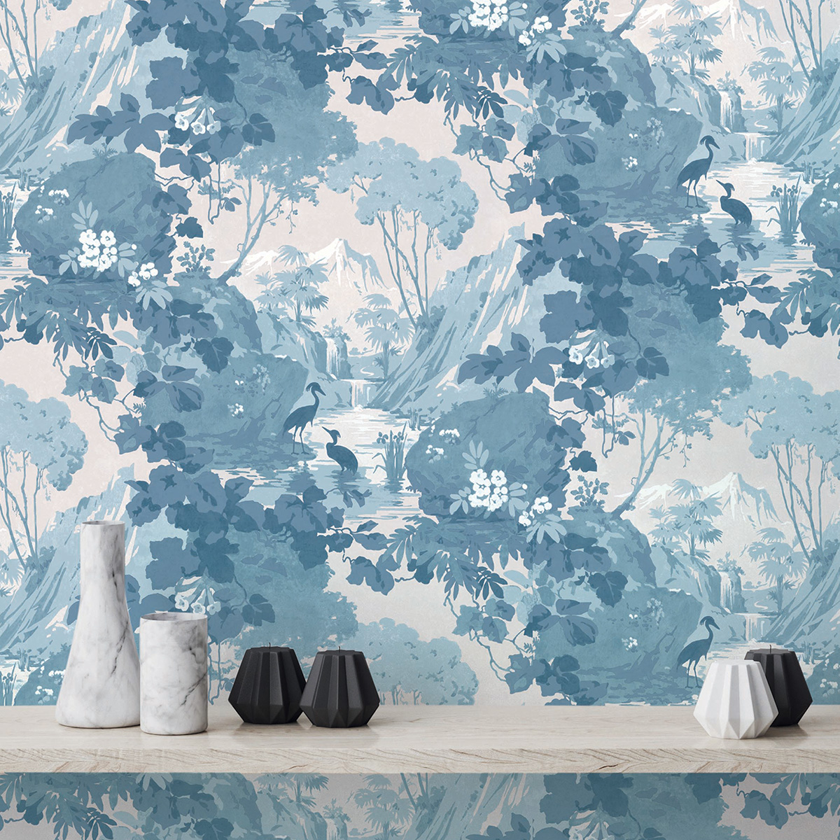 Обои Aura Archives vol.1 by Crown M1675 10,05×0,52 фото в интерьере