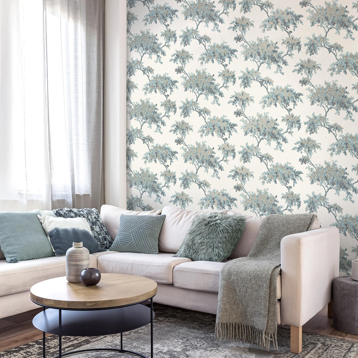 Обои Aura Archives vol.1 by Crown M1673 10,05×0,52 фото в интерьере