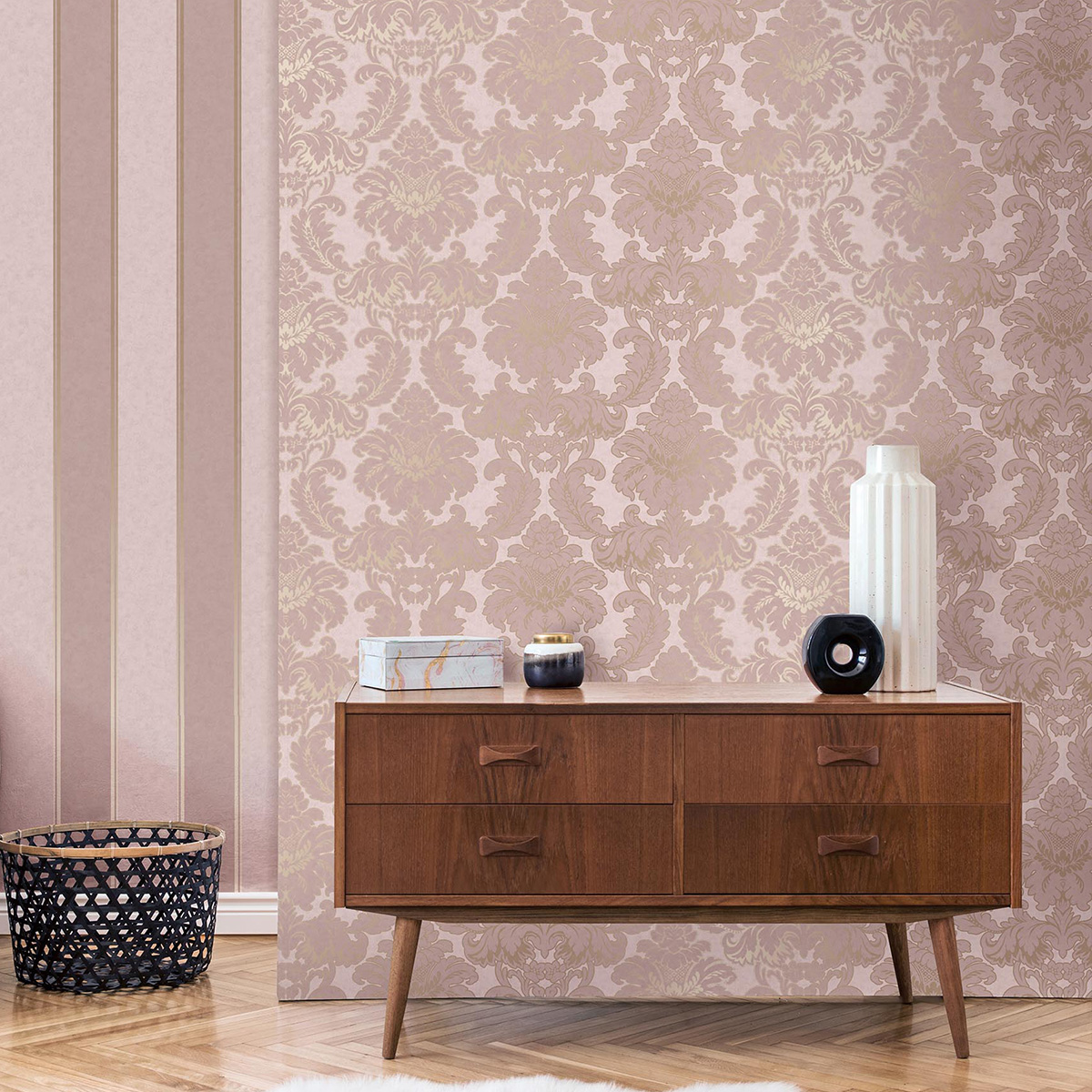 Обои Aura Archives vol.1 by Crown M1706 10,05×0,52 фото в интерьере