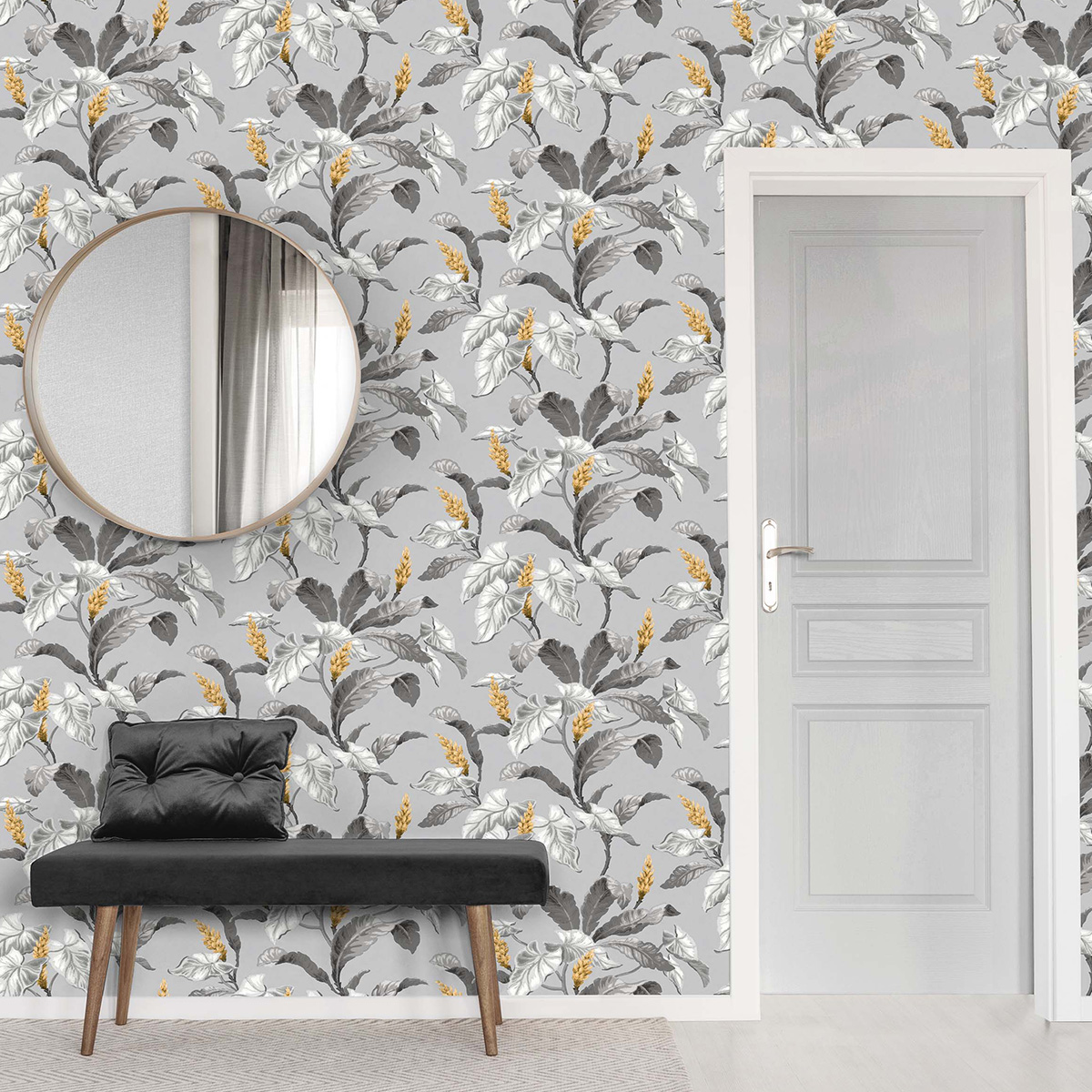 Обои Aura Archives vol.1 by Crown M1691 10,05×0,52 фото в интерьере