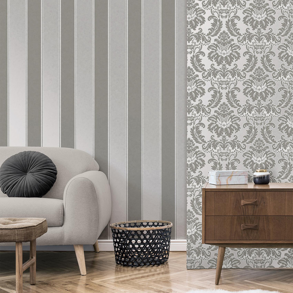 Обои Aura Archives vol.1 by Crown M1709 10,05×0,52 фото в интерьере