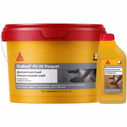 Клей для паркета SikaBond PU-2K Parquet полиуретановый 9 кг