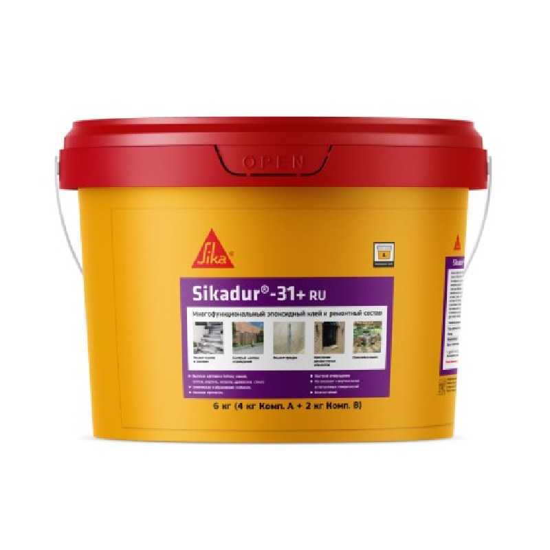 Клей монтажный Sikadur 31 640184 эпоксидный 2К 6 кг