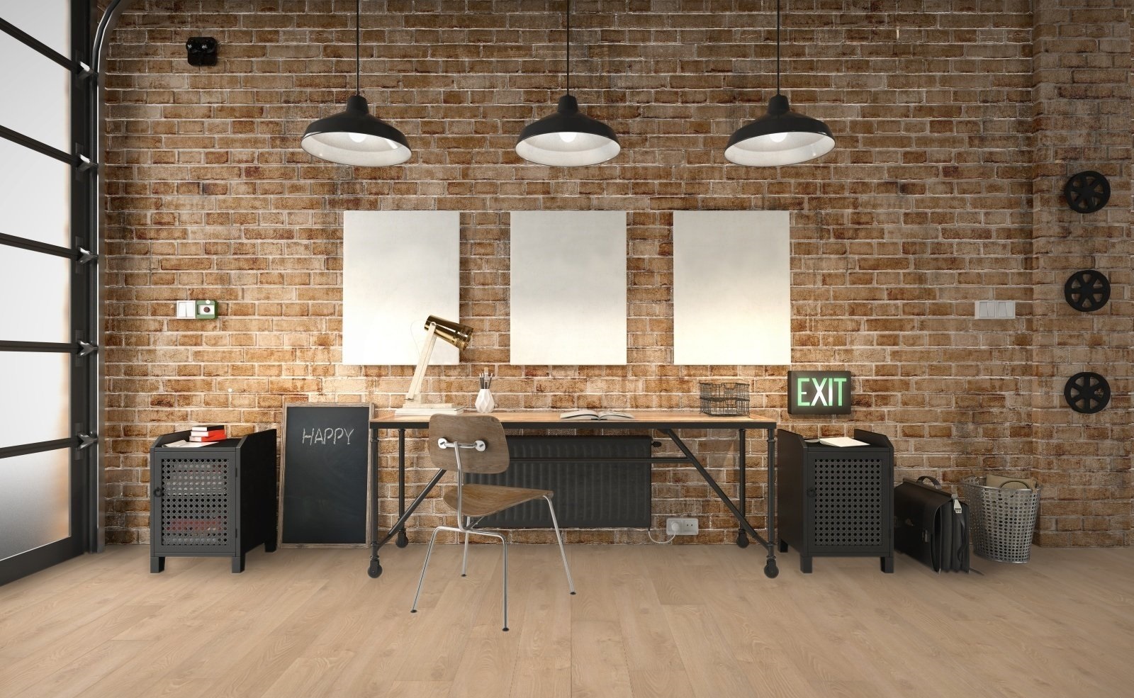 Ламинат AGT Effect Урал PRK907 1200×191×8 фото в интерьере