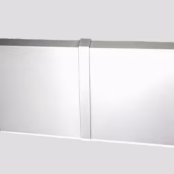 Соединитель алюминиевый для плинтуса Modern Decor серебро матовое 100 мм