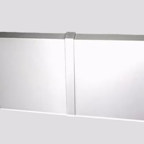 Соединитель алюминиевый для плинтуса Modern Decor серебро матовое 70 мм